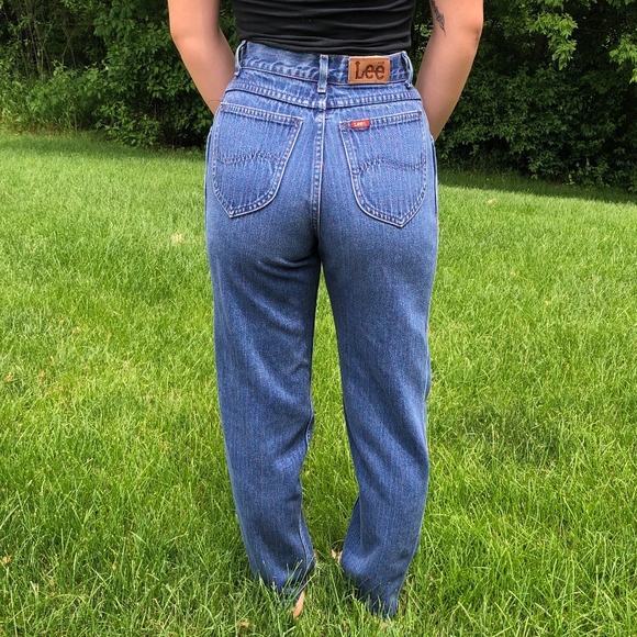 lee pinstripe jeans